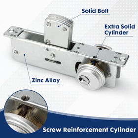 Closeup of MaxxGeek mortise lock cylinder highlighting smooth operation