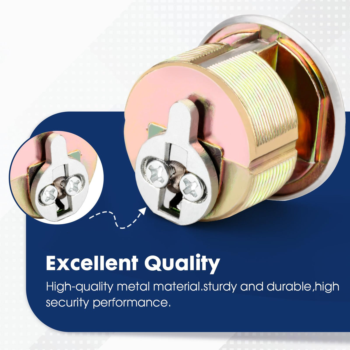 Five-layer bolts on MaxxGeek mortise lock for enhanced protection
