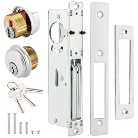 MaxxGeek storefront mortise lock front view showing rugged security for storefront doors