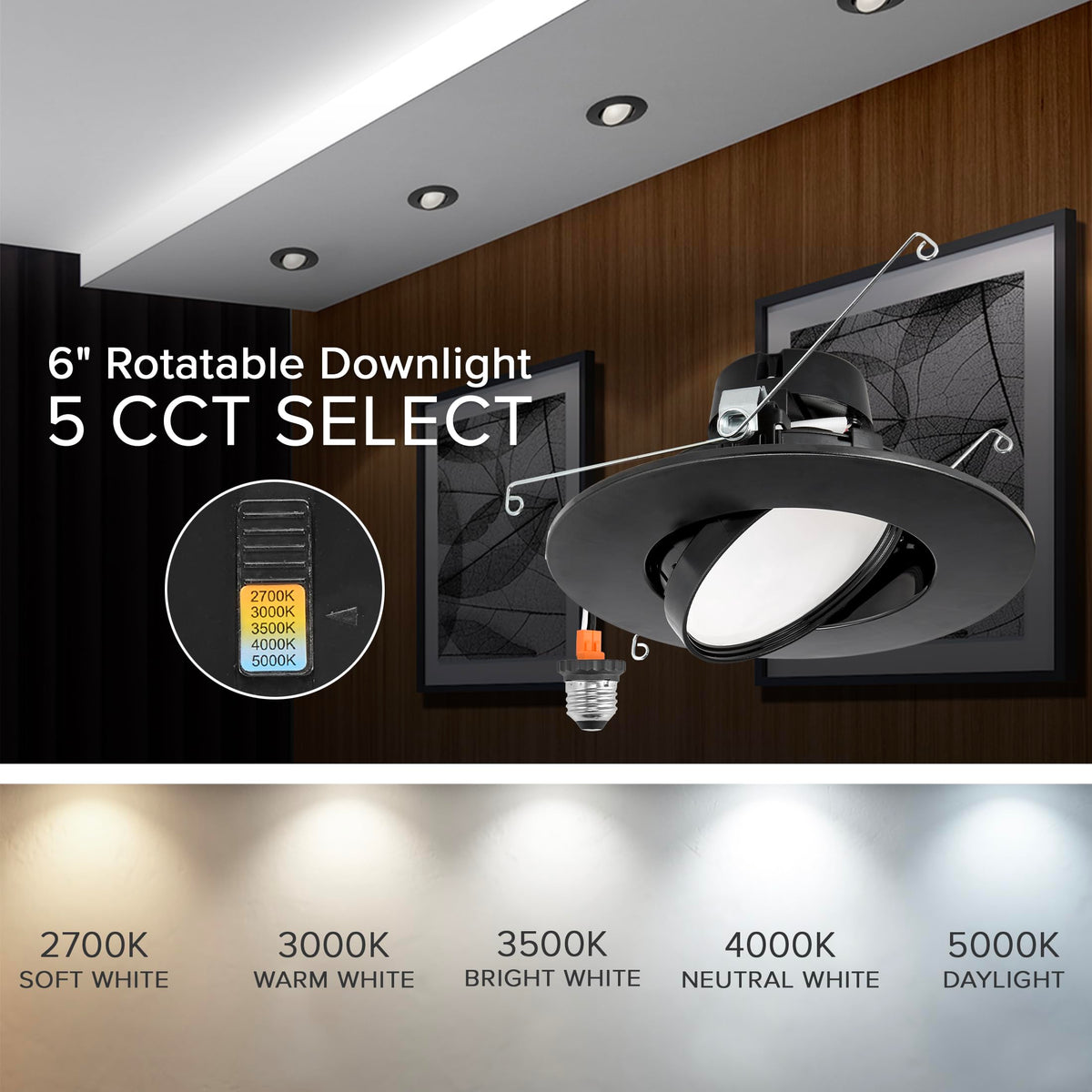Maxxima 1000 lumens LED downlight delivers bright, efficient illumination