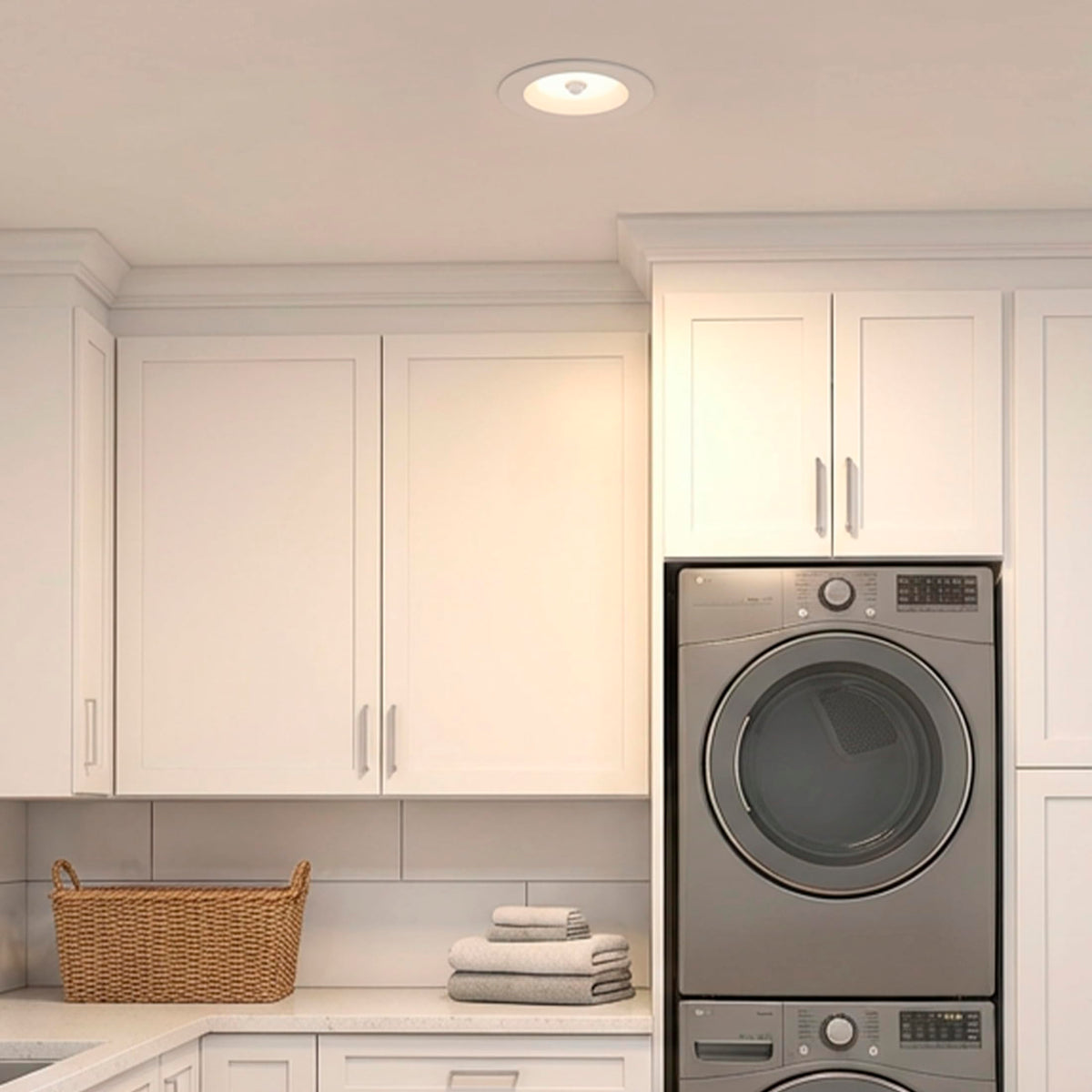 Maxxima 1300 lumen output for strong kitchen and bath lighting.