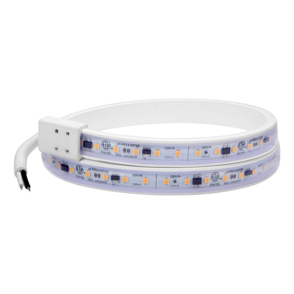 Maxxima 24-inch LED under-cabinet light emits warm 3000K task lighting for kitchens