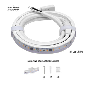 Maxxima 24in LED strip provides warm white glow at 3000K
