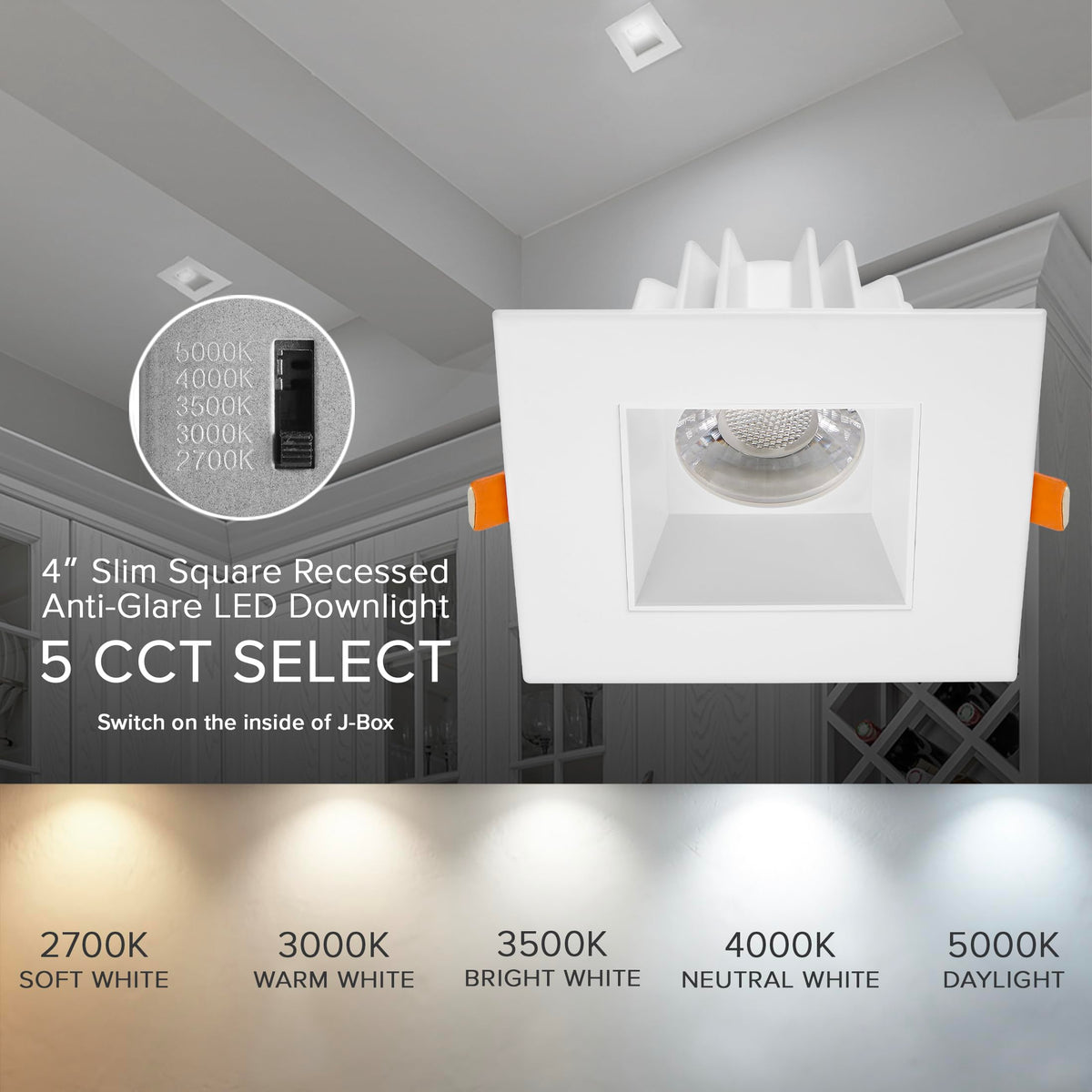 Maxxima 4in recessed cutout profile and slim exterior