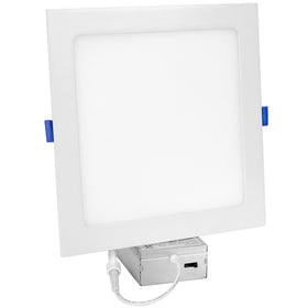 Maxxima 8in square downlight dimmable range from 20% to 100%