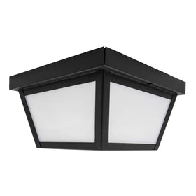 Maxxima 9in ceiling fixture showing compact dimensions for porches