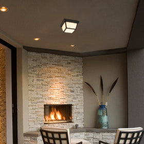 Maxxima black steel base outdoor light for exterior spaces