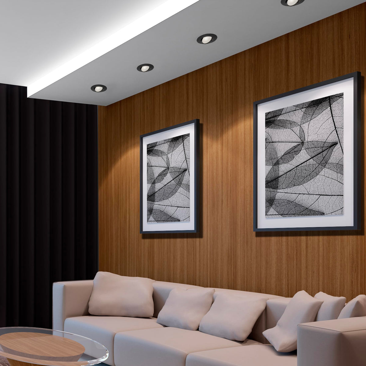 Maxxima damp-rated downlight suitable for kitchens and bathrooms