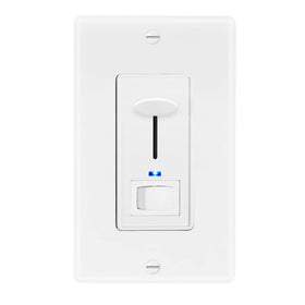 Maxxima dimmer switch demonstrates 3-way compatibility for flexible lighting control.