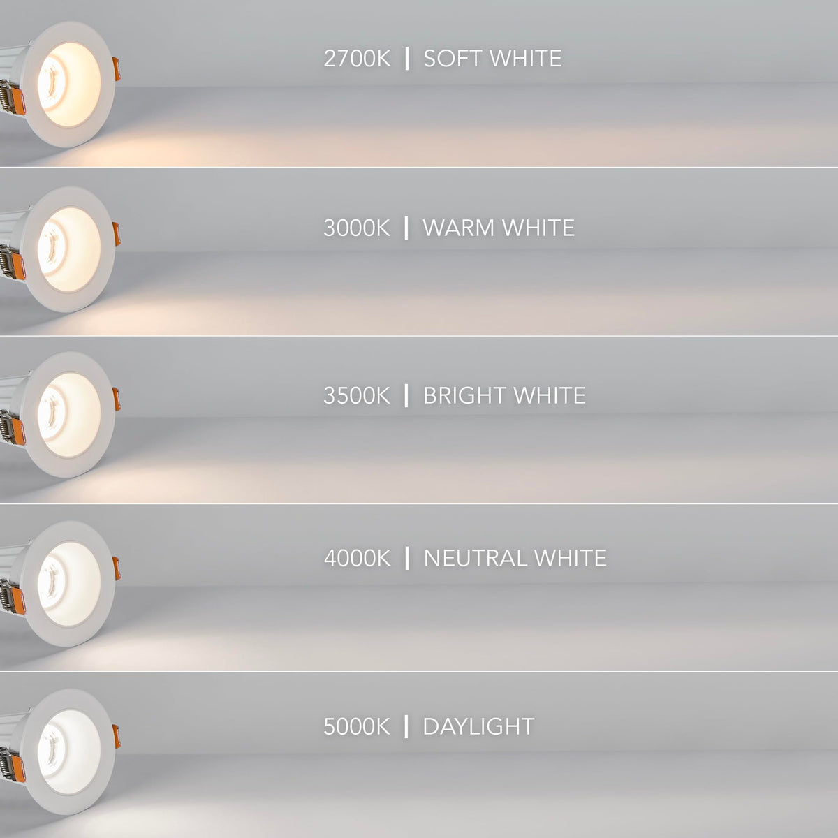Maxxima downlight cast-aluminum body provides durable slim profile