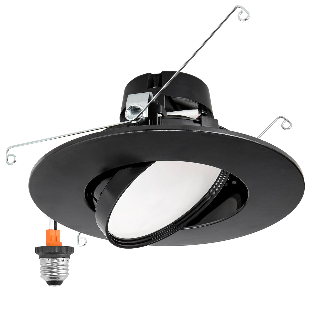 Maxxima downlight with rotatable head directing light precisely for task areas