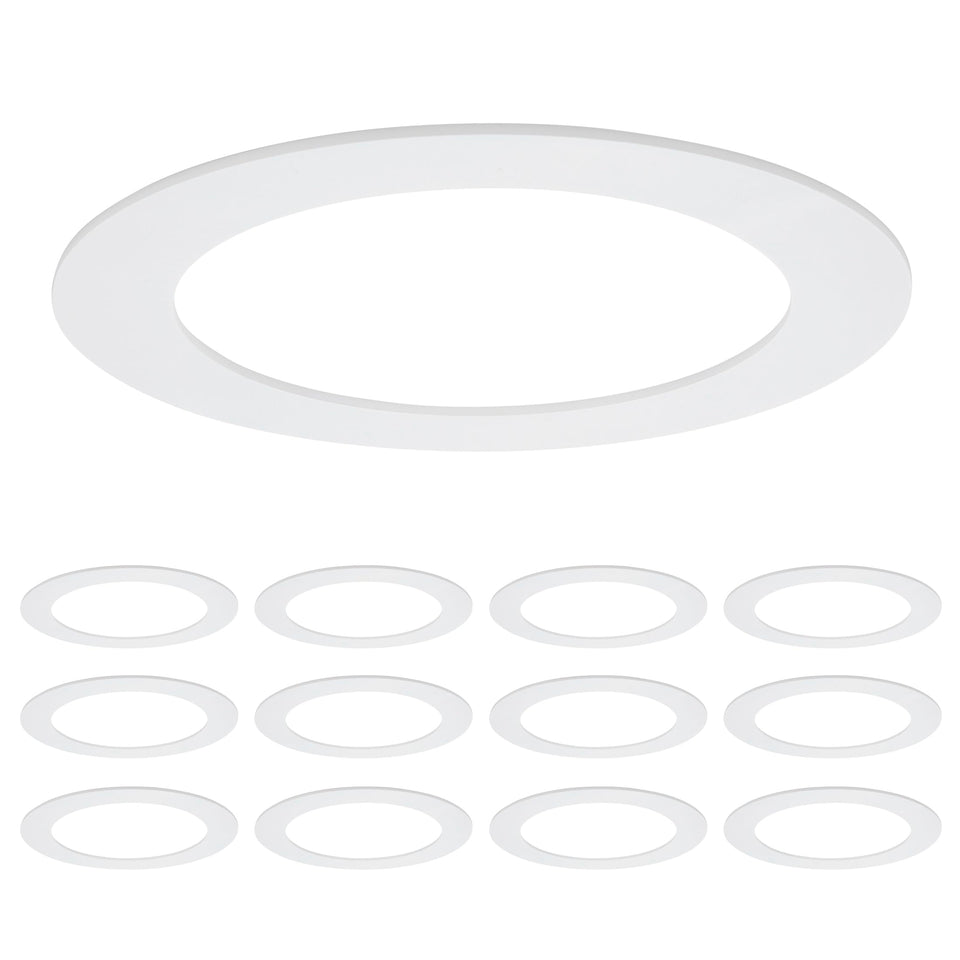 Maxxima goof ring outer diameter 8.6 inches hides ceiling damage cleanly.