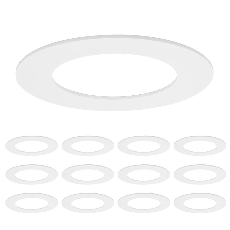 Maxxima goof rings show outer diameter 6.7 inches for seamless ceiling coverage.