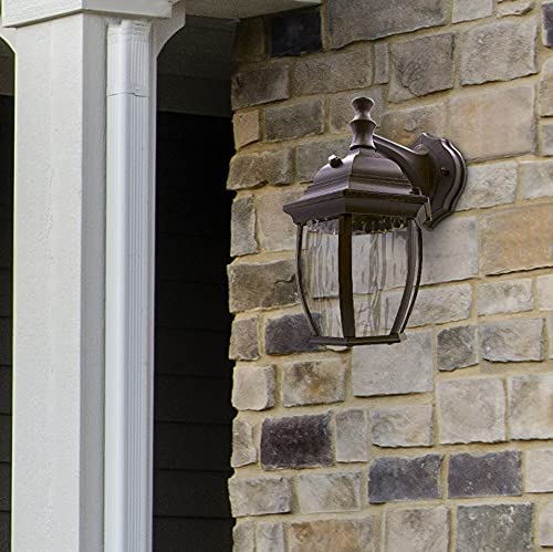 Maxxima outdoor wall light delivers 580 lumens of bright exterior illumination.