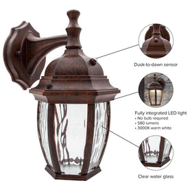 Back plate dimensions secure mounting for Maxxima outdoor lighting fixture.