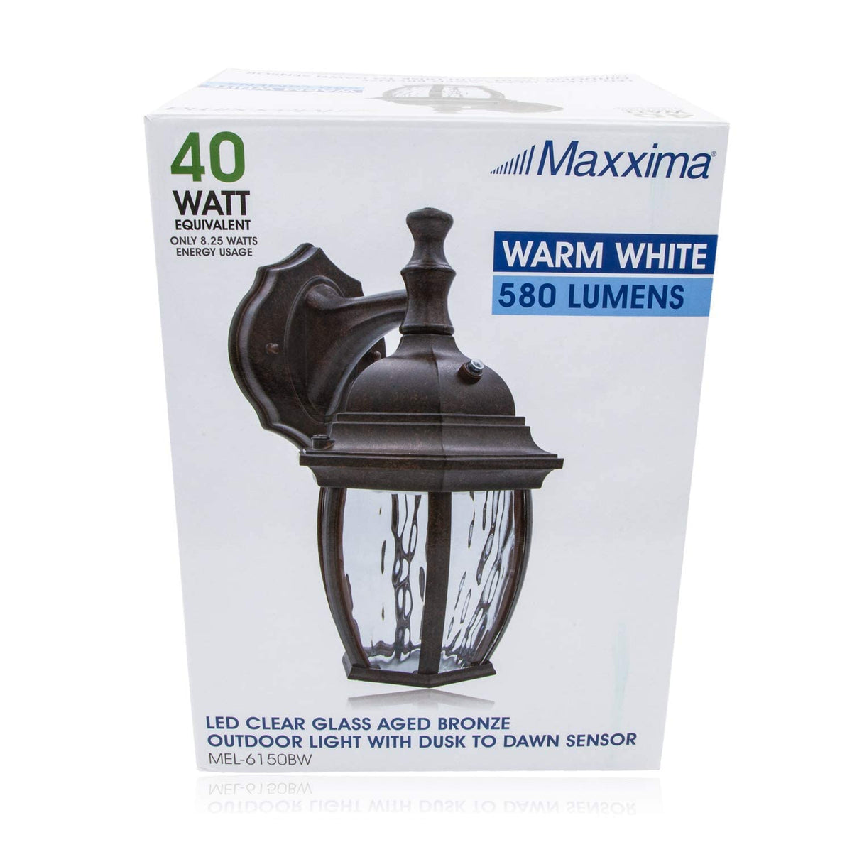 Perfect porch or front door setup with Maxxima LED outdoor wall light.