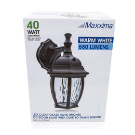Perfect porch or front door setup with Maxxima LED outdoor wall light.