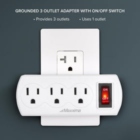 Maxxima red on/off switch enables quick power control.