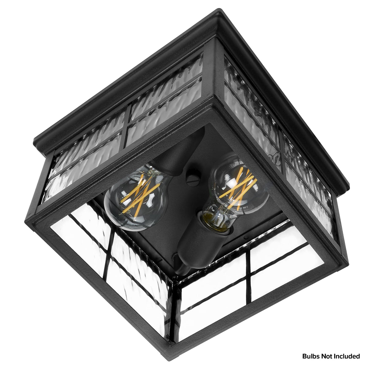Maxxima outdoor flush-mount light side view for exterior entry lighting.