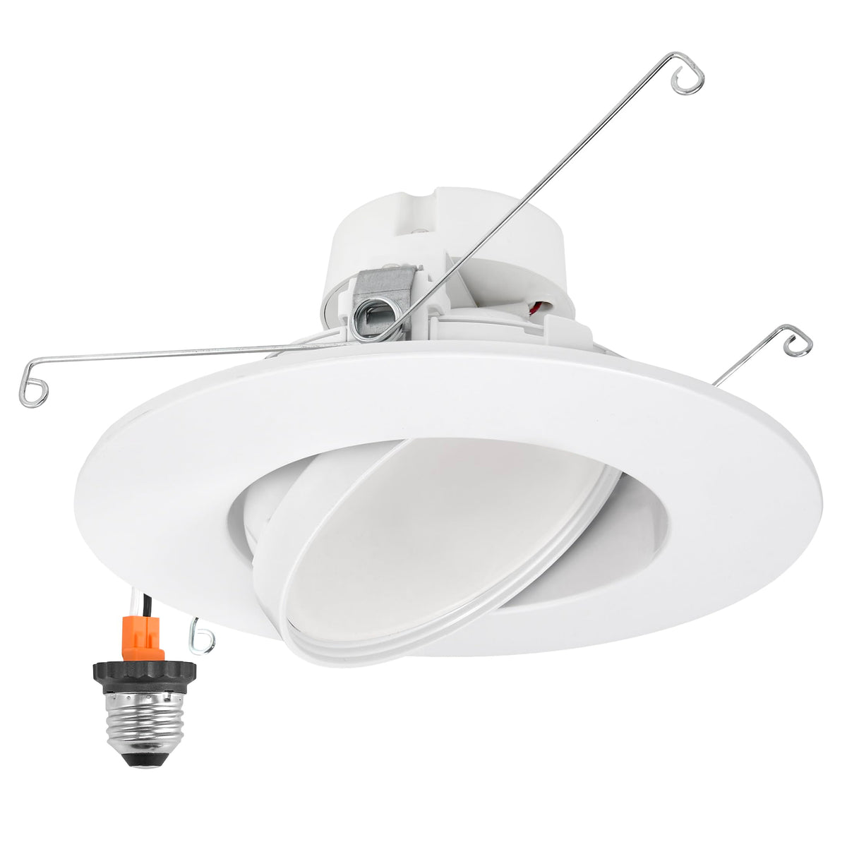 Maxxima rotatable downlight front view with a 90-degree beam for targeted lighting.
