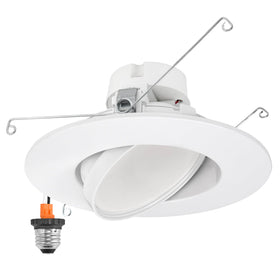 Maxxima rotatable downlight front view with a 90-degree beam for targeted lighting.