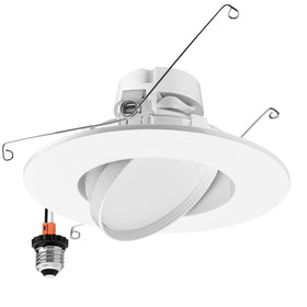 Maxxima rotatable downlight with 45-degree tilt for precise kitchen lighting.