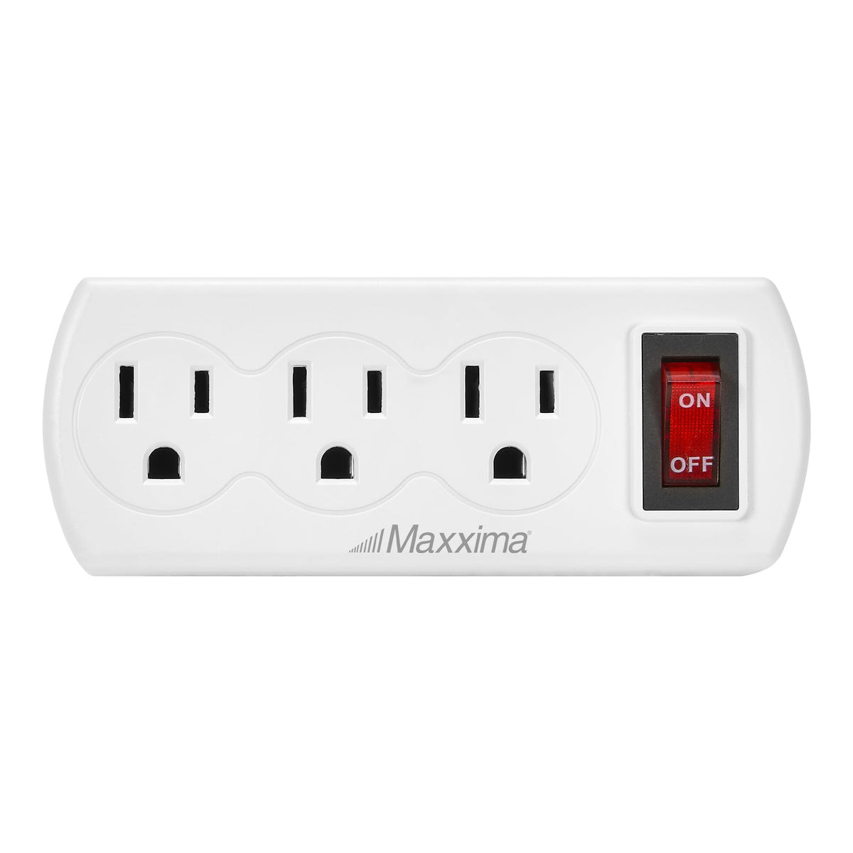 Maxxima four-pack wall tap outlet adds outlets for home or travel setups.