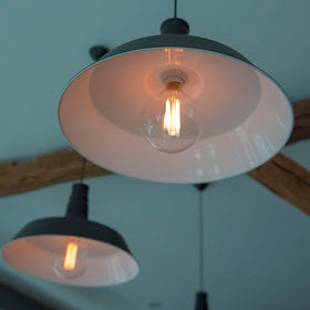 Warm white 2700K Maxxima G25 globe bulb enhances bathroom ambience