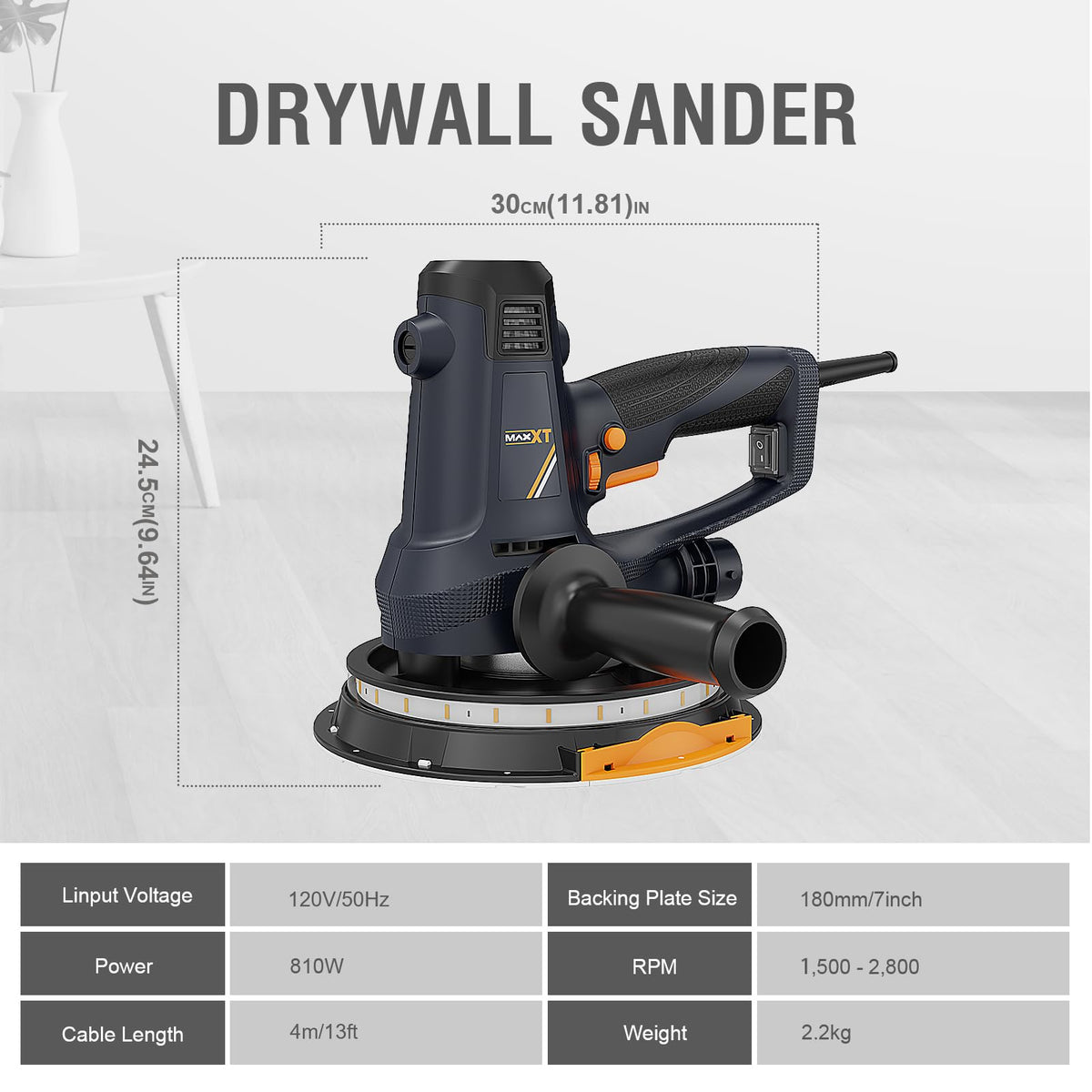 MAXXT built-in dust extraction helps maintain a cleaner workspace.