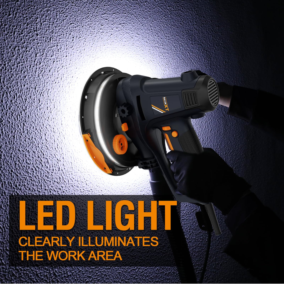MAXXT upgraded one-piece pad minimizes wall scratches during sanding.