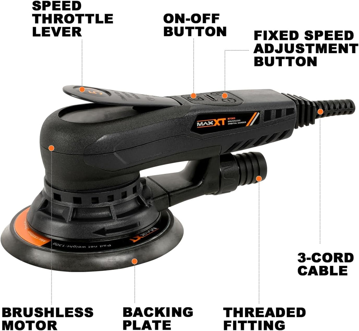 MAXXT ergonomic design supports comfortable two-handed use for better control