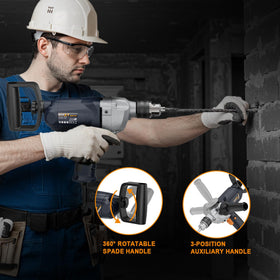 MAXXT ergonomic side handle improves control during high-speed mixing