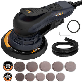 MAXXT random orbital sander with two pads for versatile sanding on various surfaces