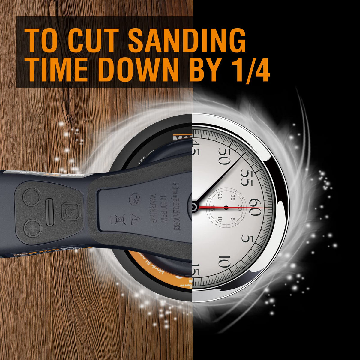 MAXXT brushless EC motor for smooth, durable sanding