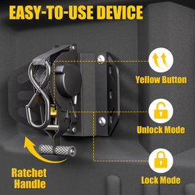 Maxzina load-capacity detail highlights 500 lb per point and 1500 lb breaking tension.