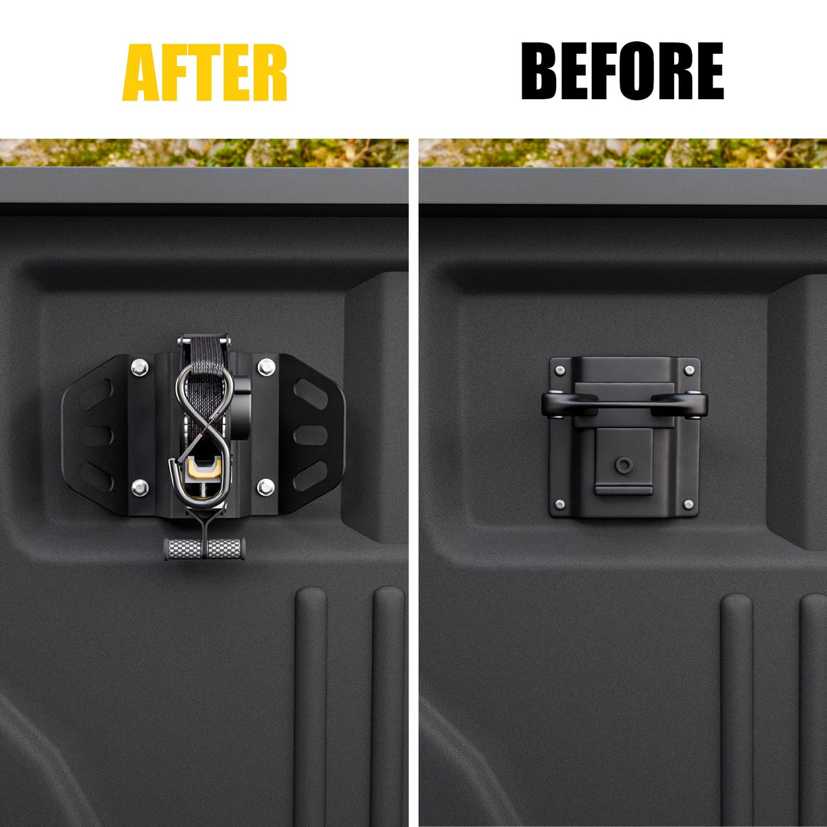 Maxzina yellow-release button enabling rapid tightening and easy loading of gear.
