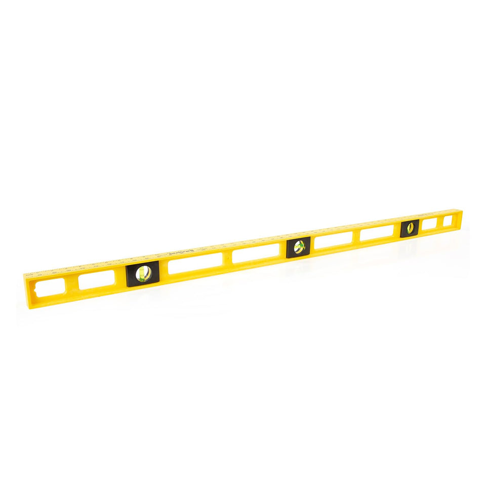 Mayes 10102 4-foot level on a framing project for precise alignment