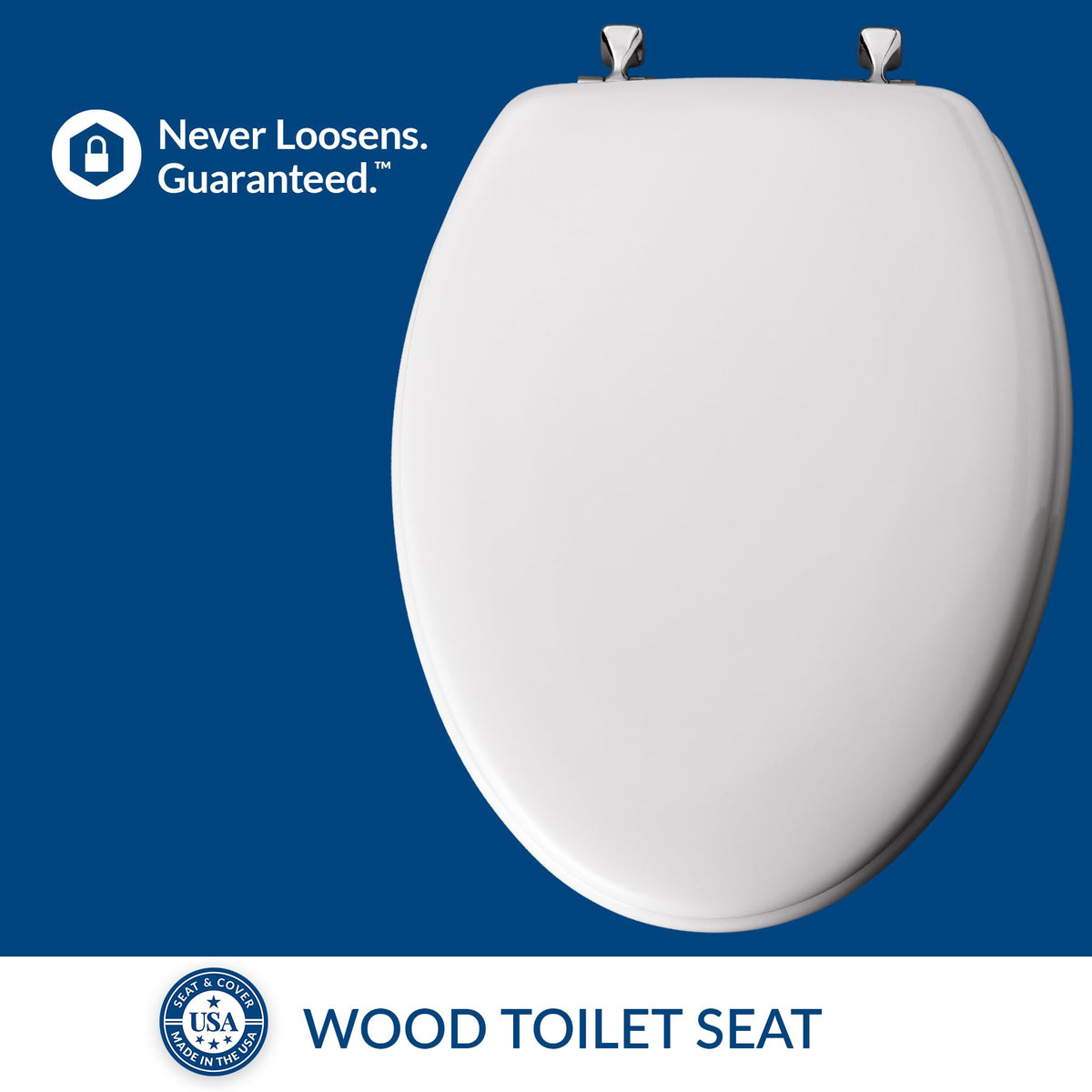 Mayfair 1844CP seat-wont-wiggle provides steady daily support.