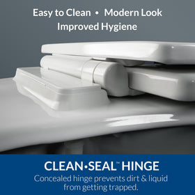 Mayfair Ashton clean seal design keeps dirt away from the hinge area.