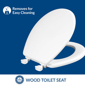 Mayfair Athens easy-clean hinges enable quick removal for thorough cleaning.
