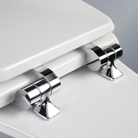 Mayfair Bennett chrome hinges stay durable and tarnish-free for daily use.