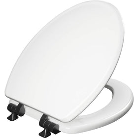 Mayfair Bennett seat with matte black hinges adds style and durability.
