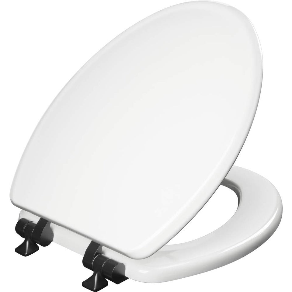 Mayfair Bennett seat with matte black hinges adds style and durability.
