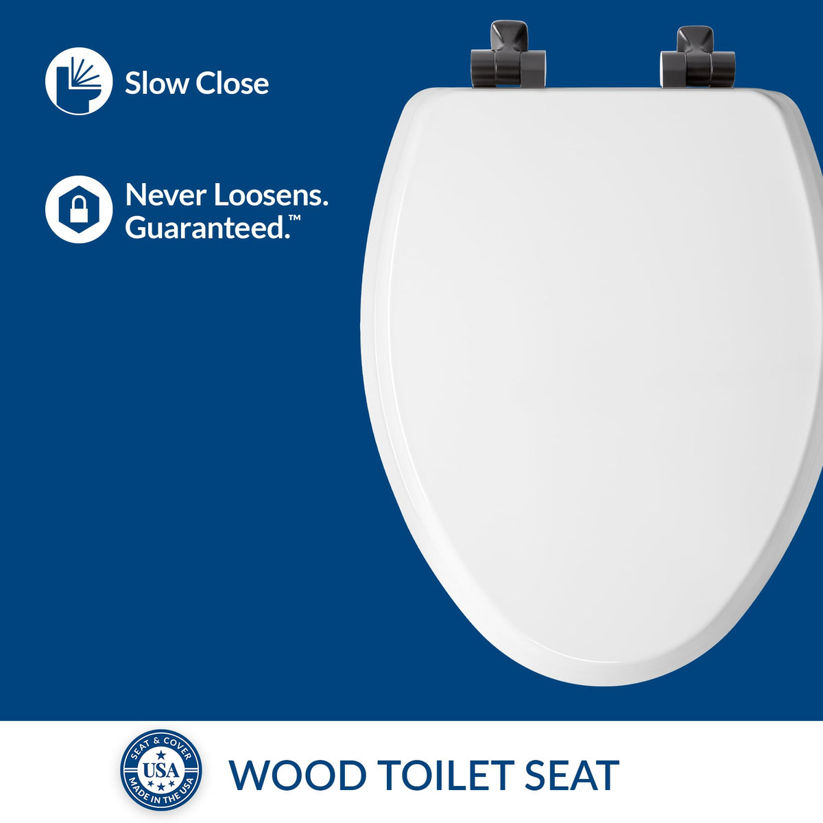 Mayfair Bennett Stay-Tite keeps the seat secure and wobble-free.