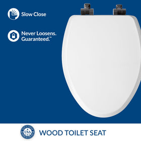 Mayfair Bennett Stay-Tite keeps the seat secure and wobble-free.