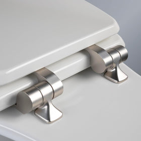 Mayfair Bennett wood seat designed for elongated toilets for lasting comfort.