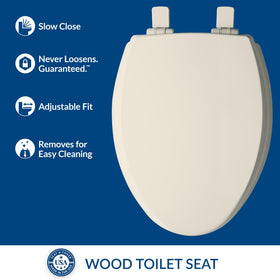 Mayfair Cassel easy clean hinges enable deep cleaning under the seat