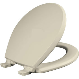 Mayfair Cassel slow-close seat in bone finish with quiet lid for peaceful bathrooms
