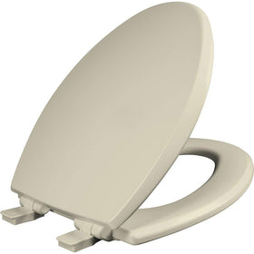 Mayfair Cassel slow close seat shown to demonstrate quiet closing action