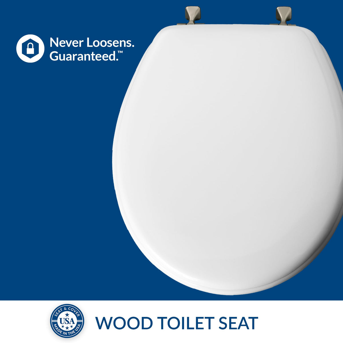 Durable molded wood seat designed for everyday use in busy homes.